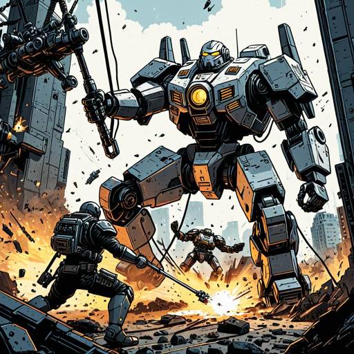 Dynamic Mech Pilot in Action Scene