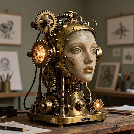 Steampunk AI Art Generator Workshop