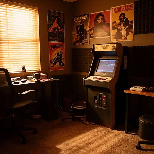 Retro Vintage Streamer Room Ambiance