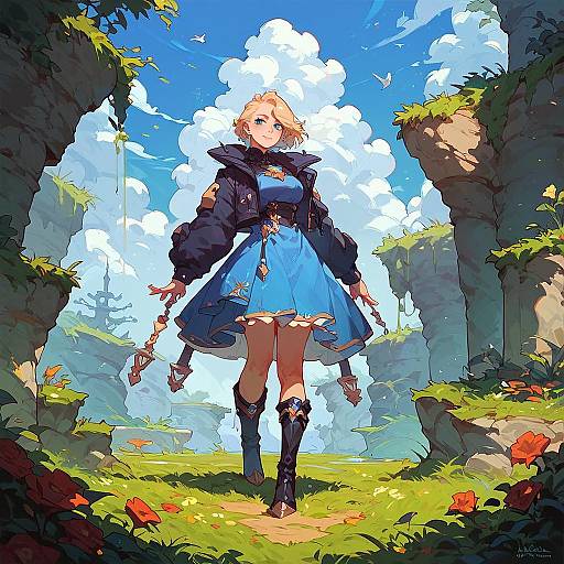 Krile FF5 Full Body Portrait