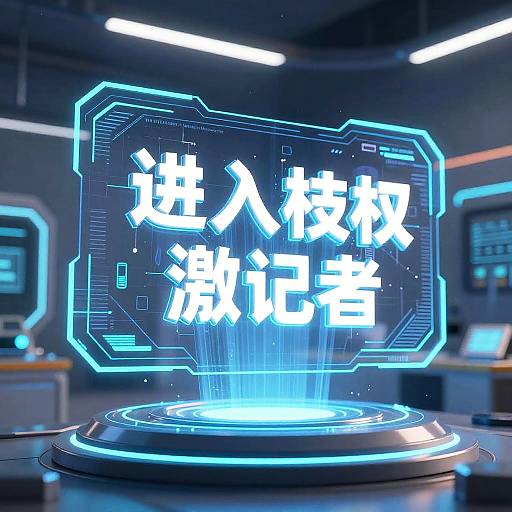 Futuristic 3D AI Holographic Interface