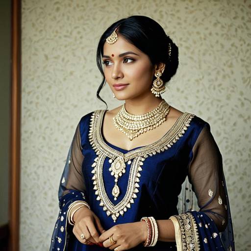Elegant Indian Wedding Salwar Kameez Portrait