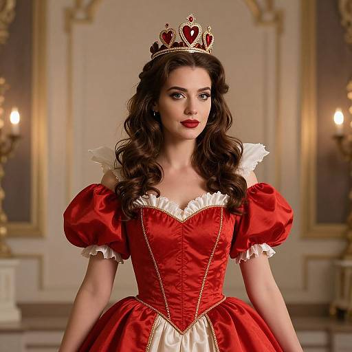 Queen of Hearts in Red Dress