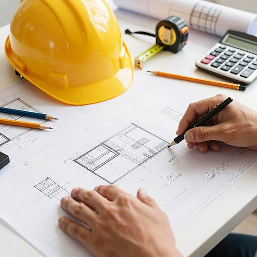 Architectural Workspace with Tools