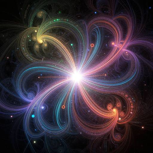 Futuristic AI Network Art