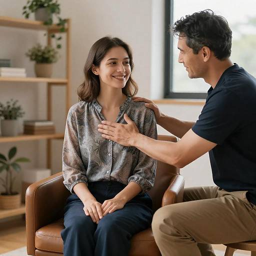 Relaxing Massage Scene in Cozy Setting