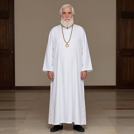 Elderly Man in Ornate Costume