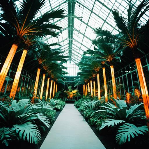 Tropical Greenhouse Exhibit with Dynamic Lighting