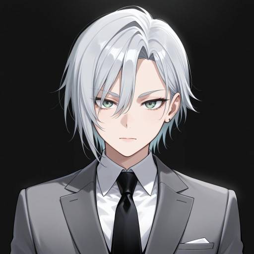 Stately Man in Formal Attire Portrait Stately Man in Formal Attire Portrait