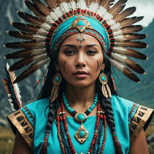 Mystical Native American Shaman in Zelda Style