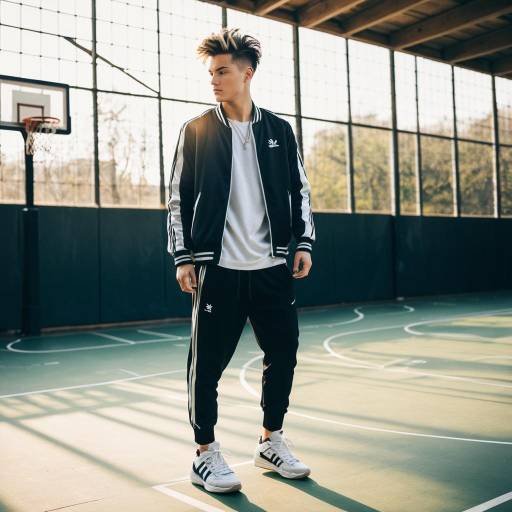 Dynamic Temple Fade Hair on Young Athlete