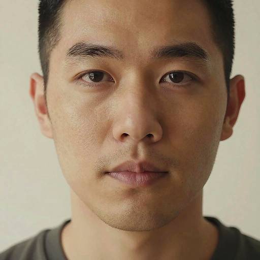 Oblong Face Male Portrait Warm Lighting