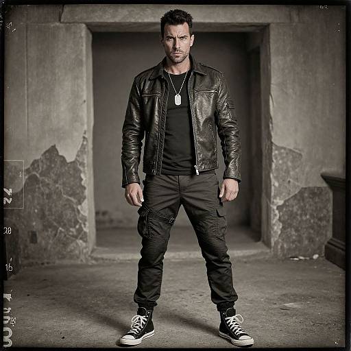 Moody Biker Style Portrait