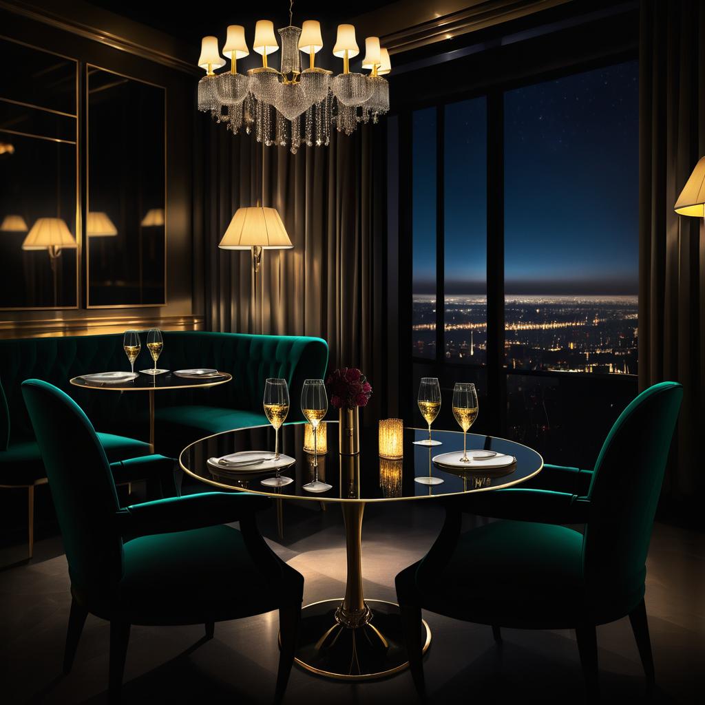 Chic Nighttime Dining Experience