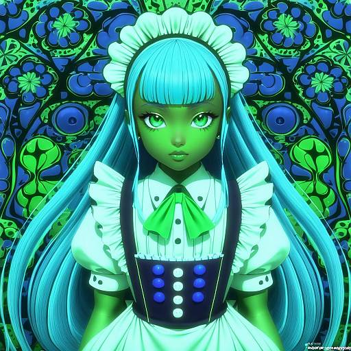 Illustration of Andou mahoro, mahoromatic in the style of Soranamae