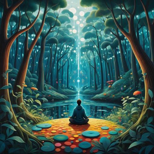 Serene Inner Peace in a Magical Forest Serene Inner Peace in a Magical Forest