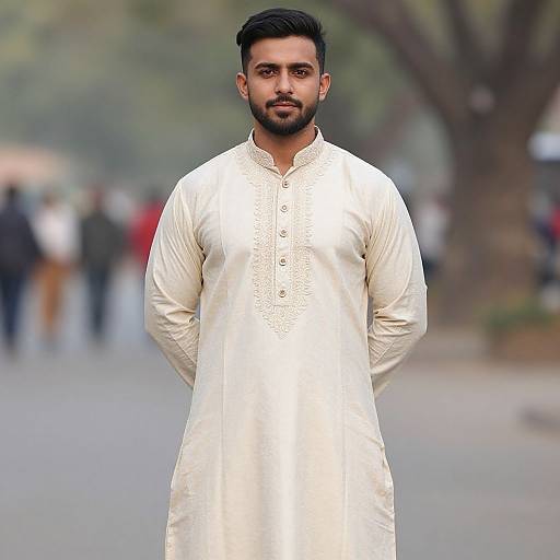 Realistic Jodhpuri Long Suit Male Portrait