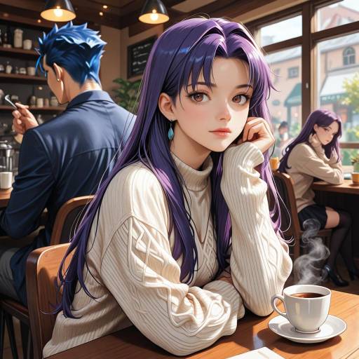 Café Scene with Cu Chulainn and Friends