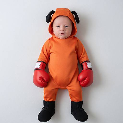 Newborn Boxer Costume Full Body