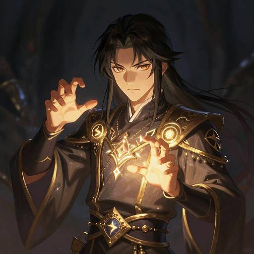 Semi-Realistic Mystic Mage Portrait