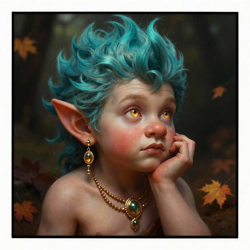 Elegant Dwarf Portrait in Atmospheric Lighting