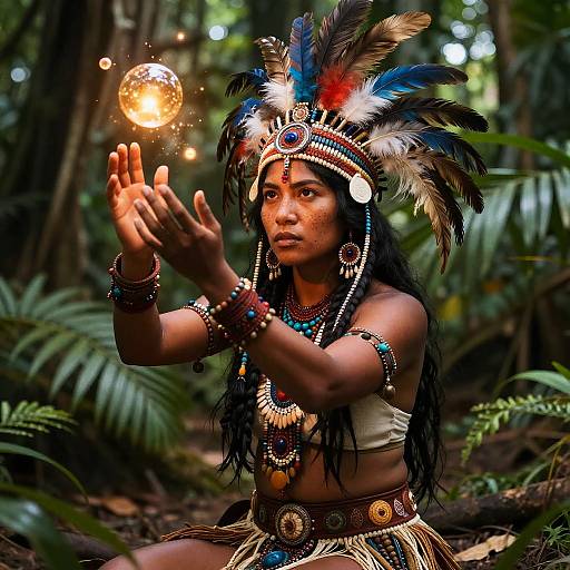 Mystical Shaman Lupe in Jungle