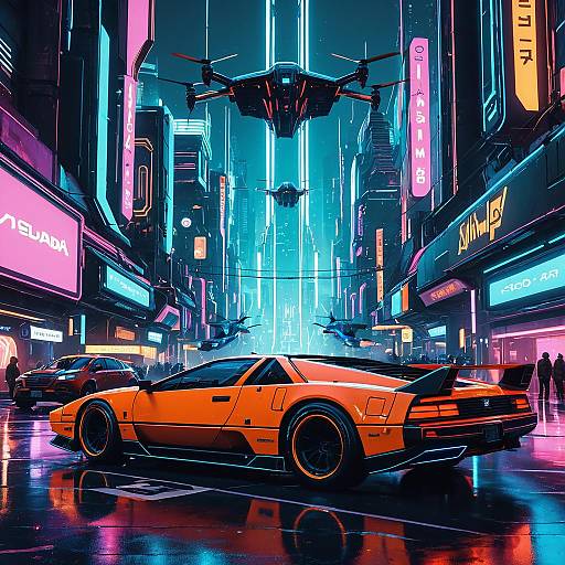 Vibrant Cyberpunk Metropolis in Ultra HD