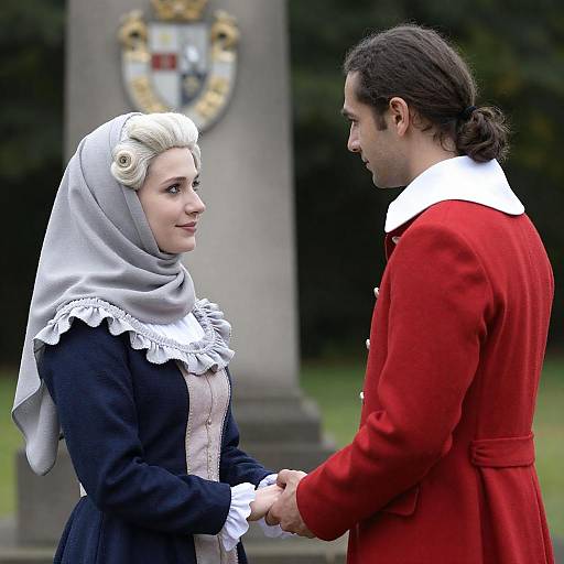 Outdoor Portrait of Elegant Couple