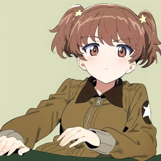 Illustration of Alisa (girls und panzer), girls und panzer in the style of Dede (qwea 00000)