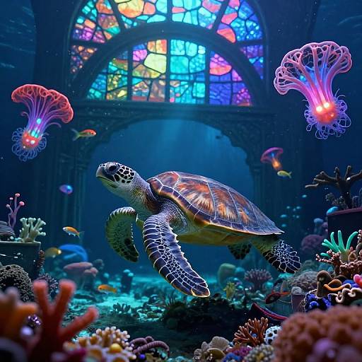 Bioluminescent Underwater Sanctuary