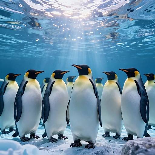 Ethereal Underwater Penguin Assembly