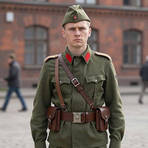WWII Era Soviet Soldier in Uniform