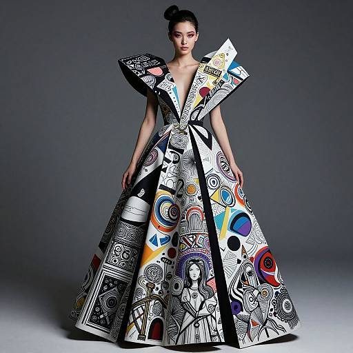 Avant-Garde Fashion Portrait Masterpiece