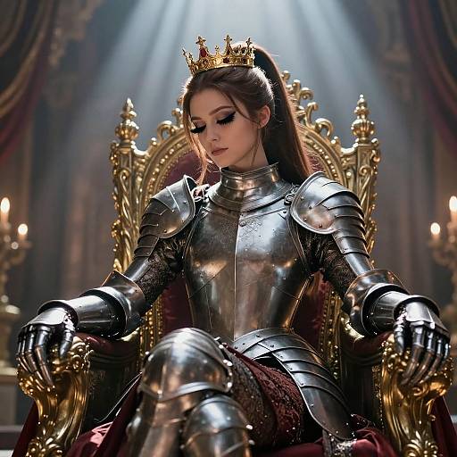 Cinematic Royal Warrior Sitting