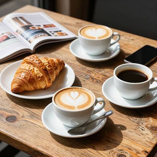 Rustic McCafe Morning Breakfast Spread
