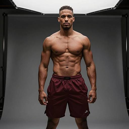 Ultra-Detailed Fitness Portrait of a Black Man