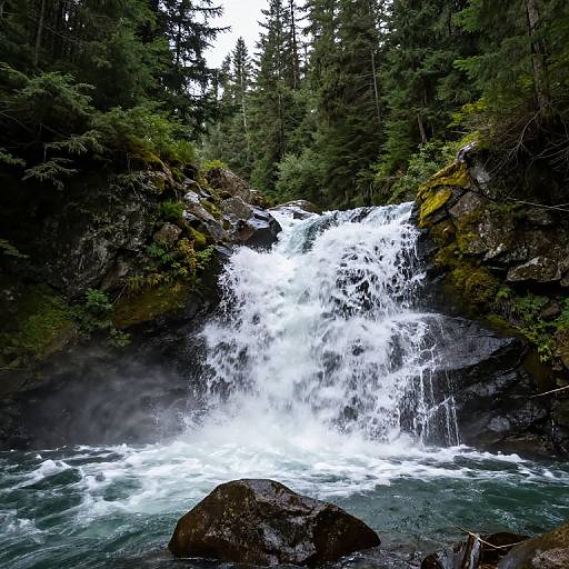 Torc Waterfall in Lush Forest