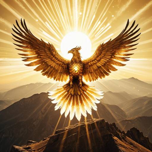 Ethereal Apollo: Phoenix Over Golden Horizon