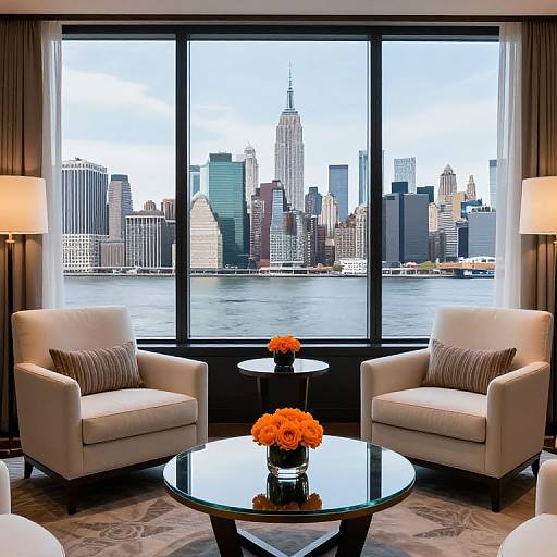 Luxurious Four Seasons NYC Lounge View