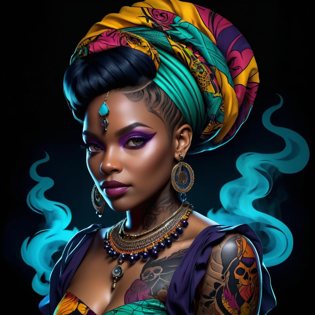 Intricate Neotraditional Nigerian Tattoo Art