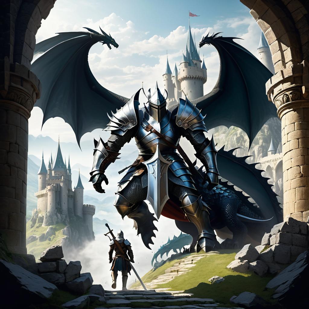 Heroic Knight in a Dragon-Filled Castle