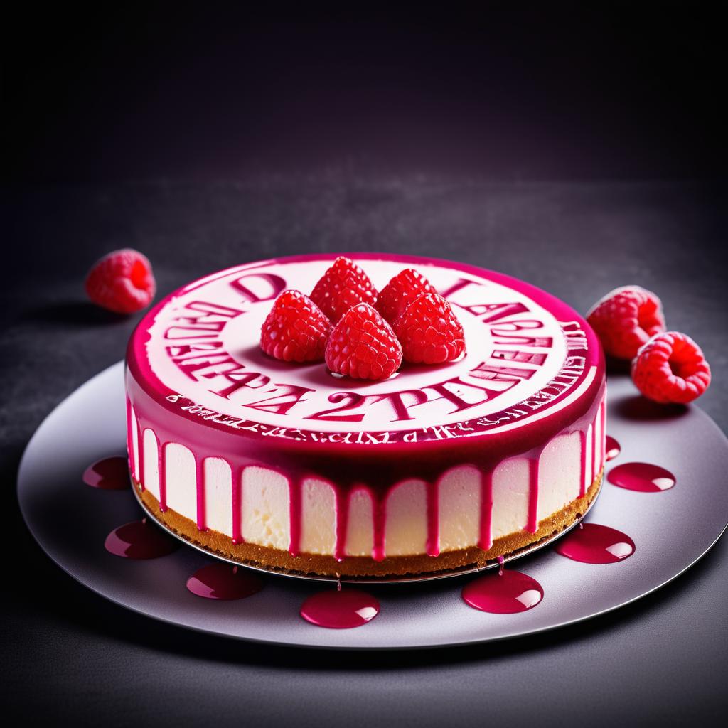 Gourmet Raspberry Cheesecake Photography