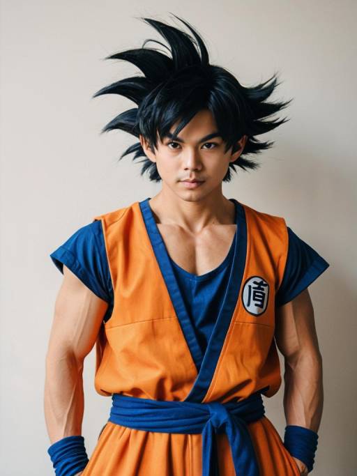 Man Cosplaying as Son Goku