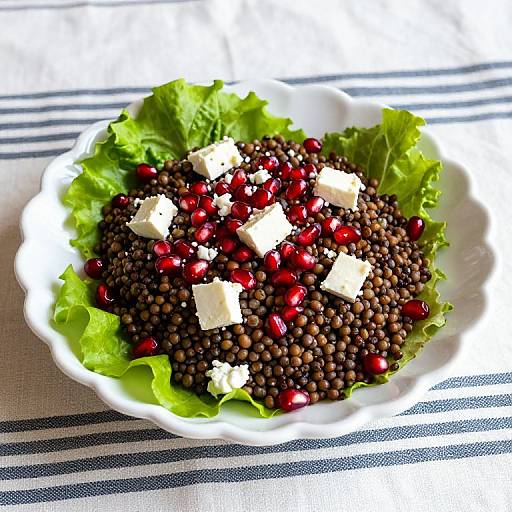 Lebanese Lentil Salad with Pomegranate