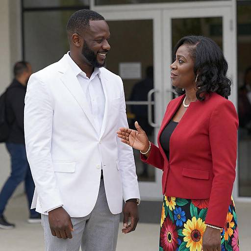 Outdoor Portrait of Stylish Couple