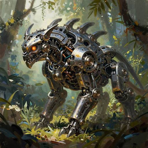 Mechanical Jungle Beast Side View