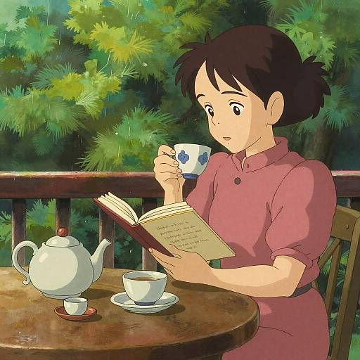 Studio Ghibli Afternoon Tea Scene