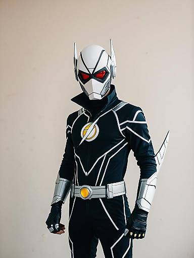 Man in Zoom Hunter Zolomon Cosplay Costume