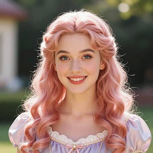 Realistic Feminine Princess Portrait