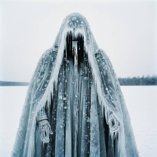 Haunting Ice Phantom in Frosted Cloak